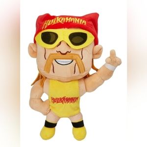 WWE Hulk Hogan 9" Plush Wrestling Figure NEW WWF Legend Hulkamania WrestleMania